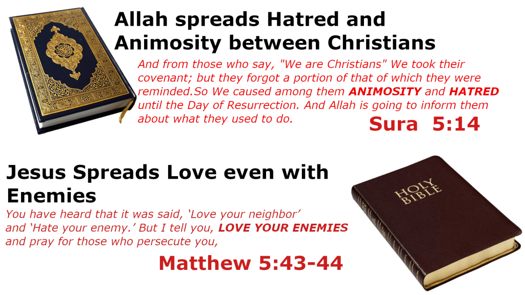 When the Silly God of the Qur'an throws tantrums 4 34 The Silly God of the Qur'an Spreads Hared and Animosity